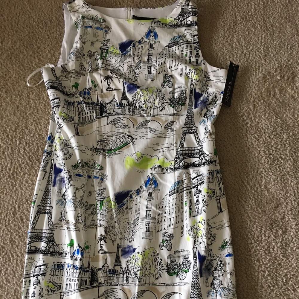 Size 16 Italy themed pattern dress